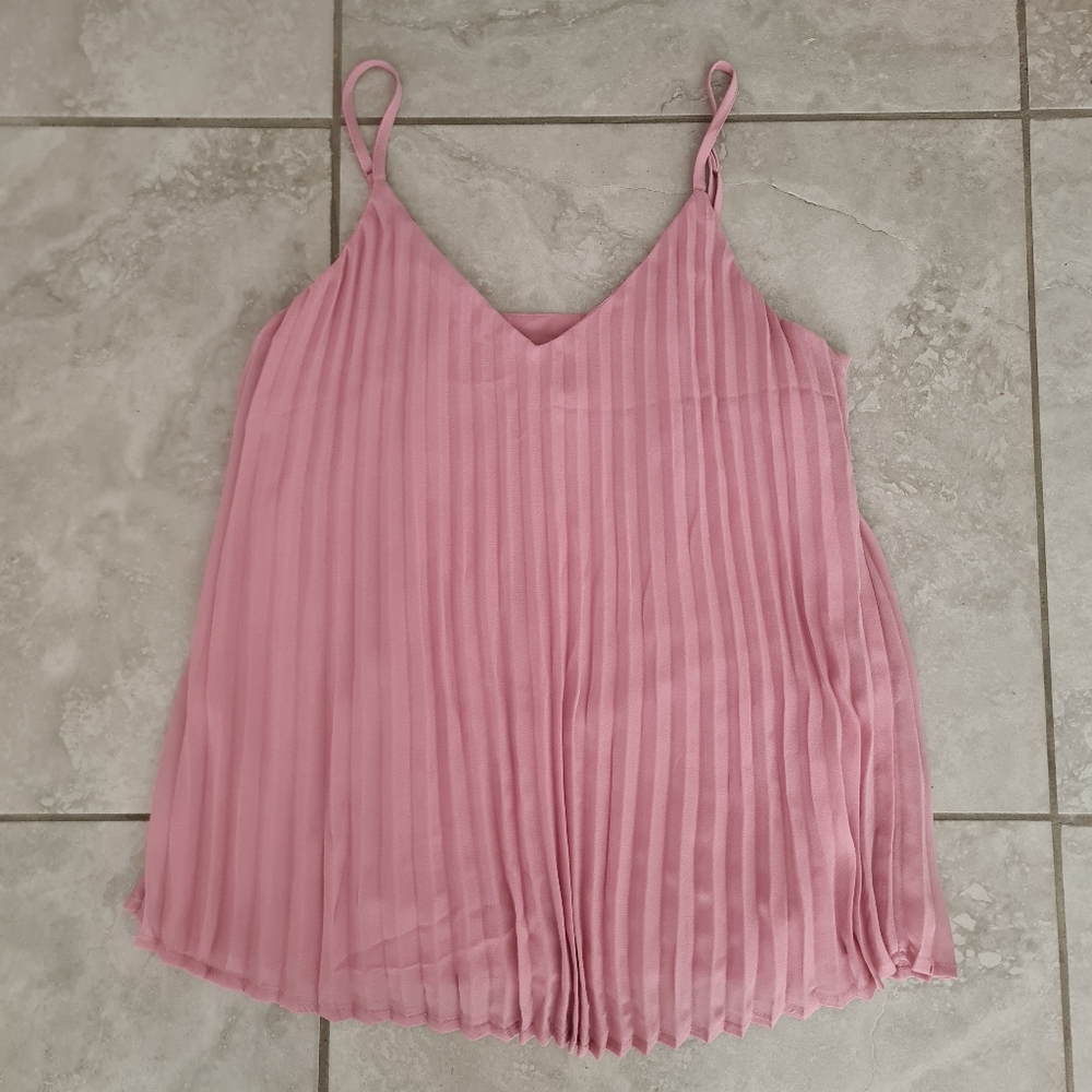 A NEW DAY WOMEN'S TOP COLOR MAUVE SIZE X SMALL